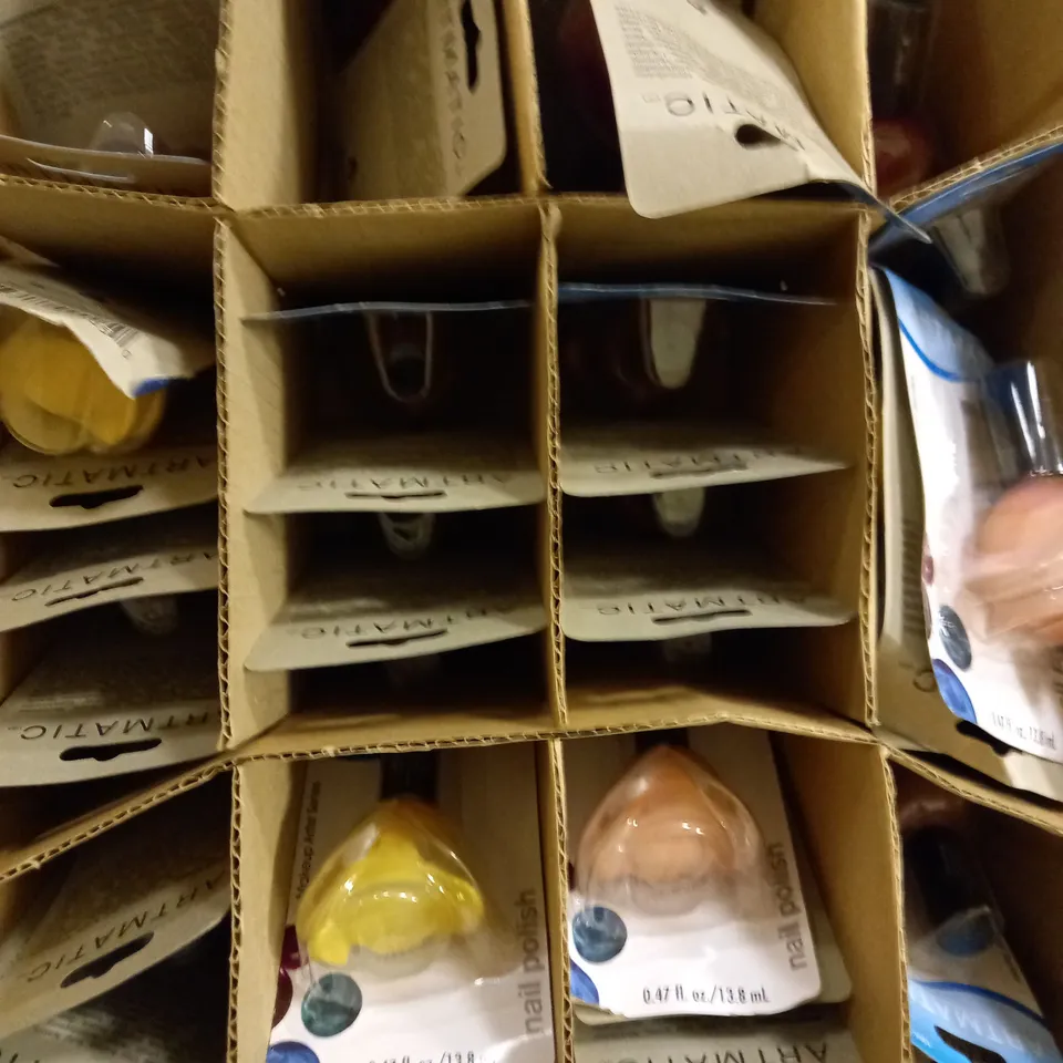 LOT OF APPROX 200 X 13.5ML ASSORTED NAIL POLISHES 