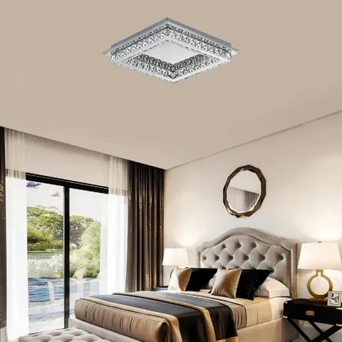 BOXED CHOU GLASS LED FLUSH MOUNT