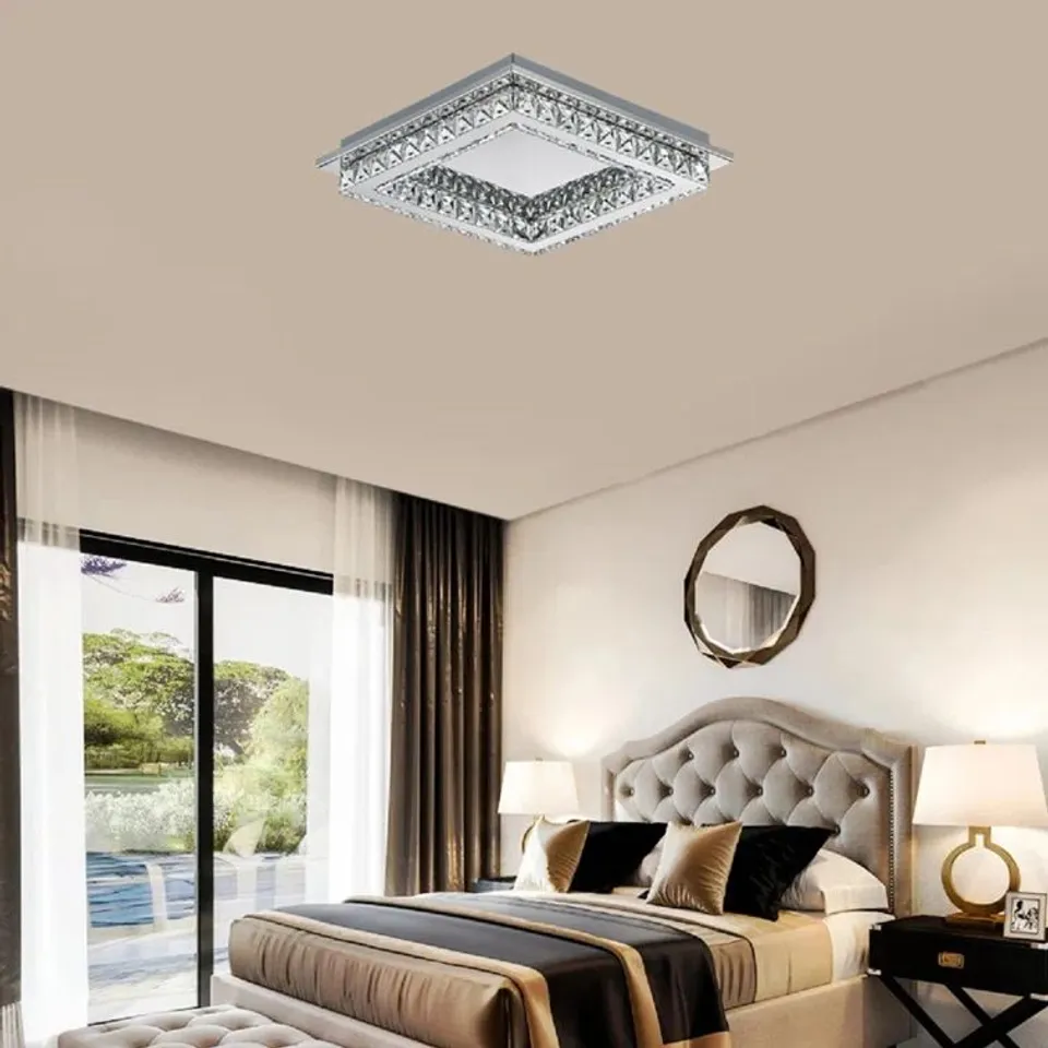 BOXED CHOU GLASS LED FLUSH MOUNT 
