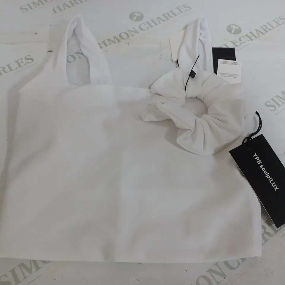 YPB SPORTS BRA IN WHITE - XS