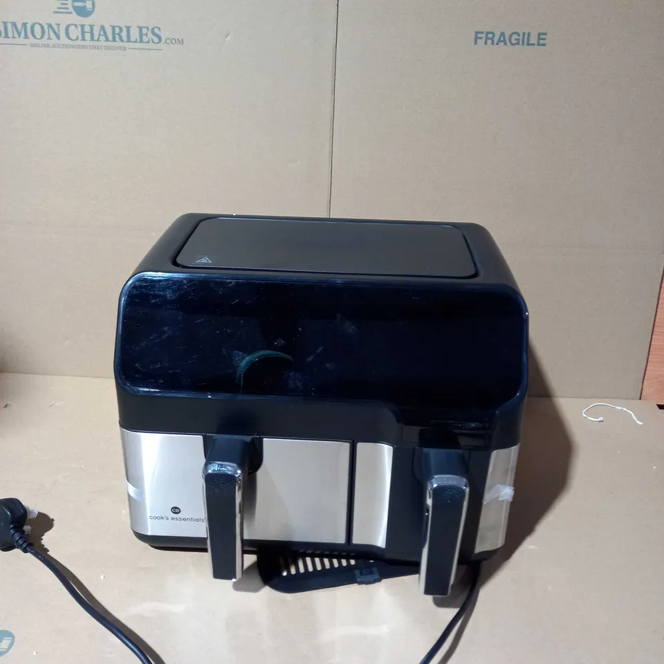 COOK'S ESSENTIALS DUAL AIR FRYER 7.7L