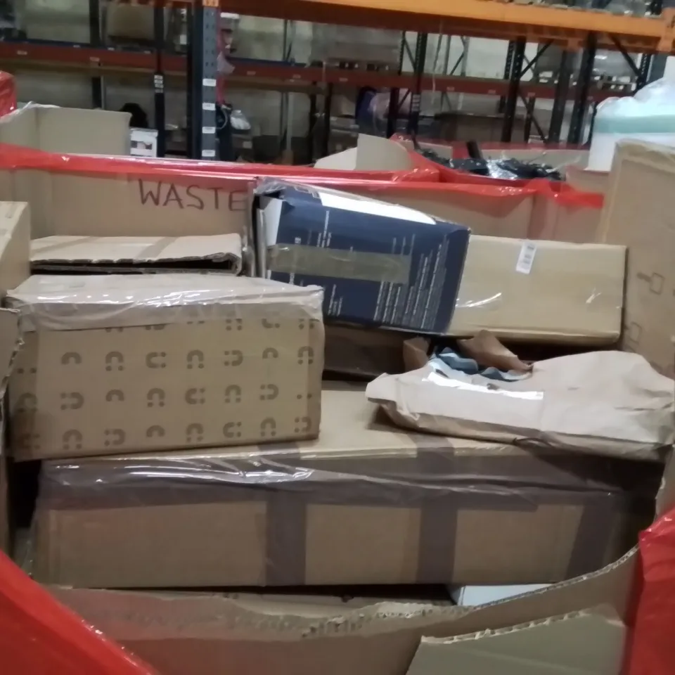 PALLET OF ASSORTED HOUSEHOLD GOODS AND PRODUCTS TO INCLUDE;PICTURE FRAME,KIDS INTERACTIVE DANCE MAT GAME