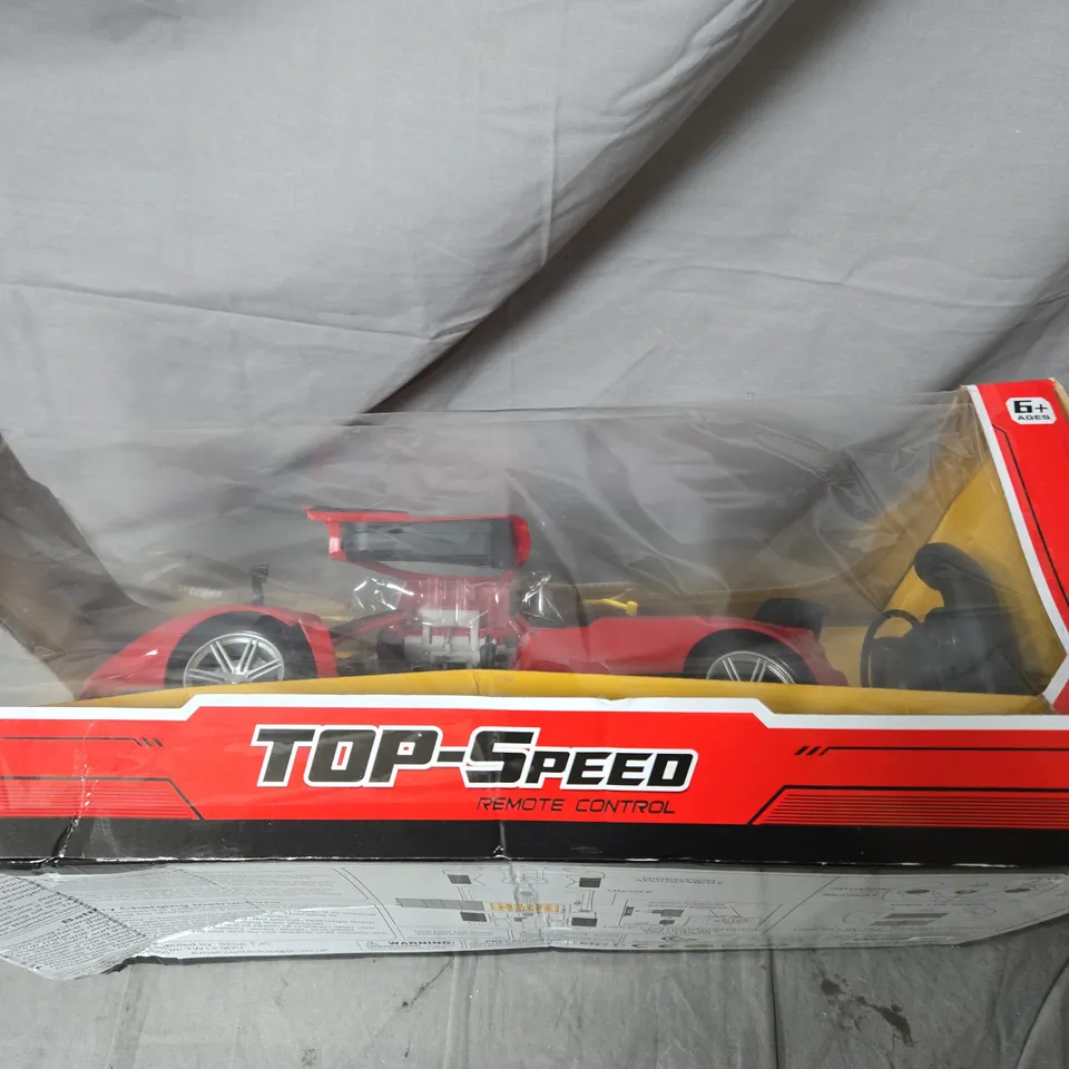 TOP-SPEED REMOTE CONTROL CAR – RED CONVERTIBLE, NEW VERSION, BOXED