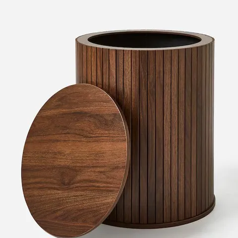 TATE STORAGE SIDE TABLE WALNUT ZG244 495 X 455 X 535MM BOXED
