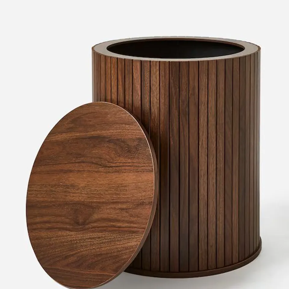 TATE STORAGE SIDE TABLE WALNUT ZG244 495 X 455 X 535MM BOXED