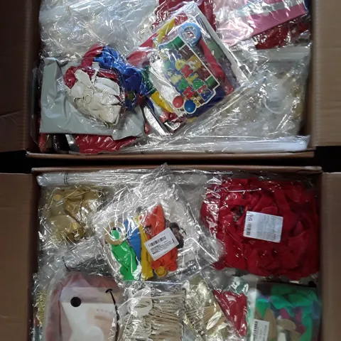 PALLET TO CONTAIN 20 BOXES OF ASSORTED PARTY DECORATIONS AND BALLOONS ECT