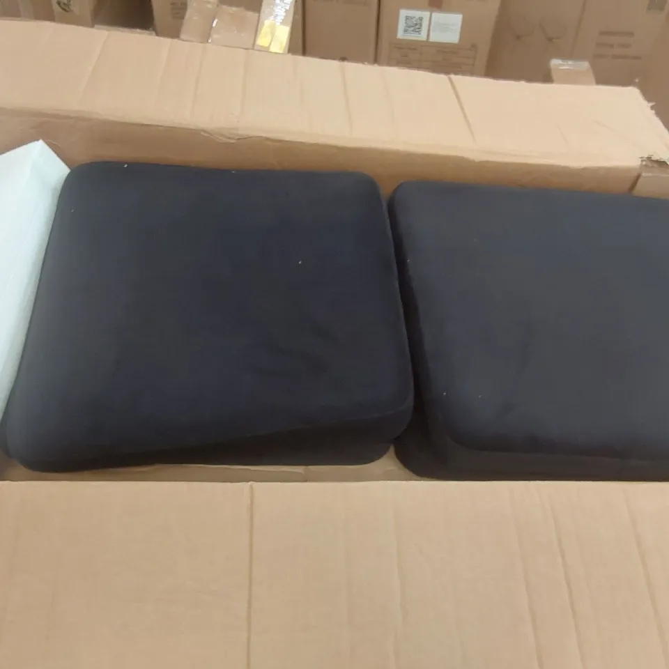 BOXED SET OF 4x VELVET UPHOLSTERED BAR STOOLS