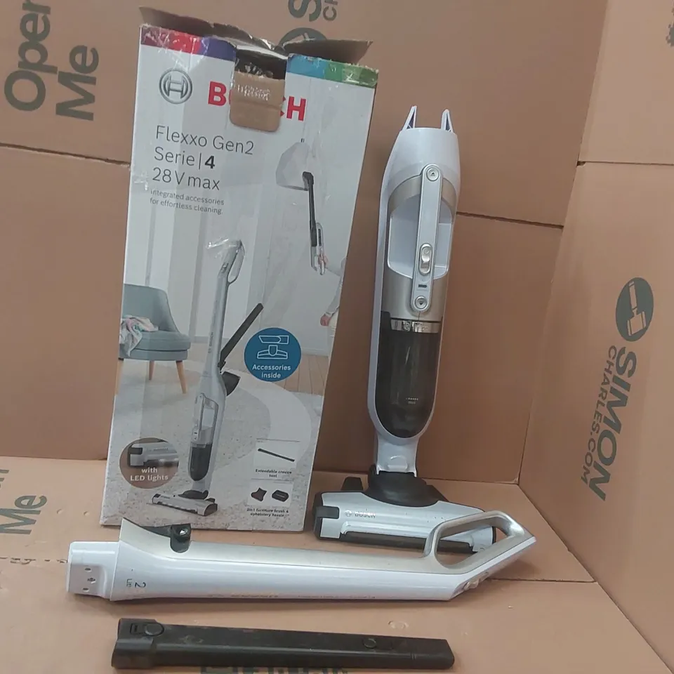 BOXED BOSCH SERIE 4 FLEXXO PROHOME BBH3280GB CORDLESS VACUUM CLEANER - WHITE