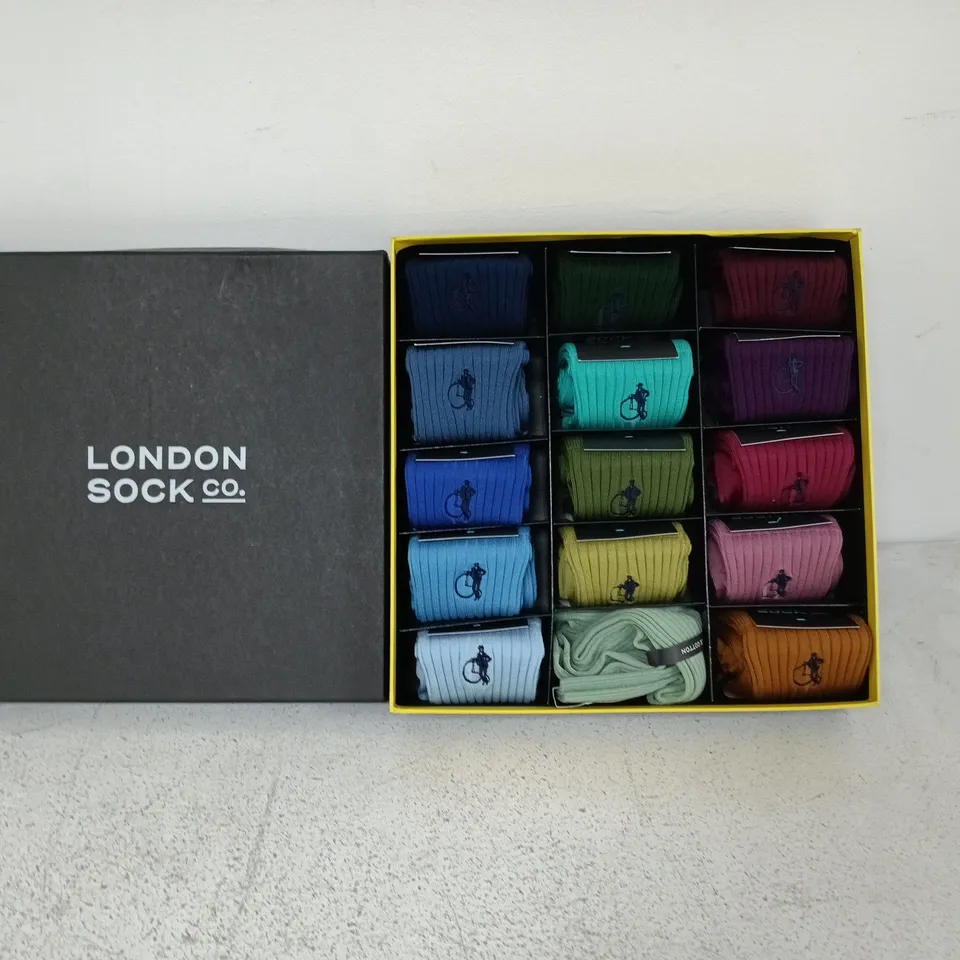 LONDON SOCK CO 15-PAIR BOX SET