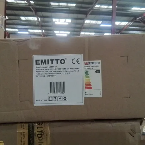 BOXED EMITO ARC FLOOR LAMP 4 COLOR TEMPERATURES STANDING LAMP REMOTE FOOT SWITCH