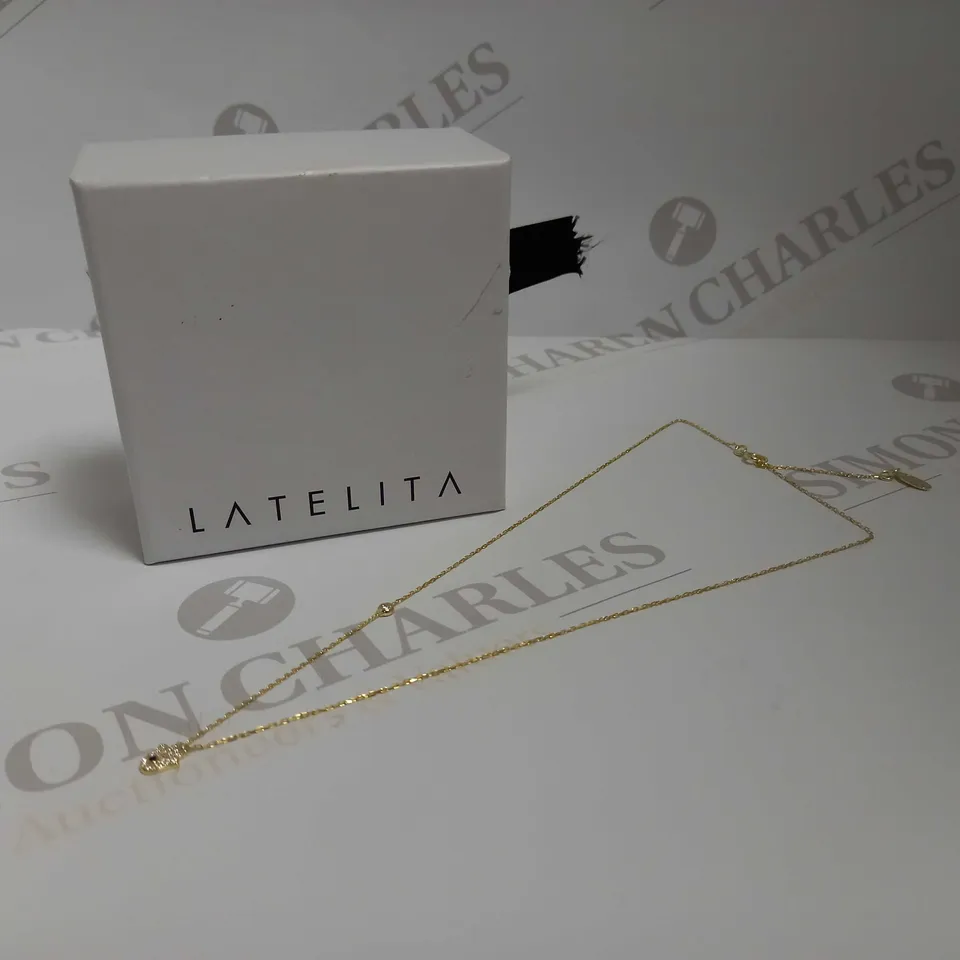 LATELITA PETITE EYE OF HAMSA NECKLACE