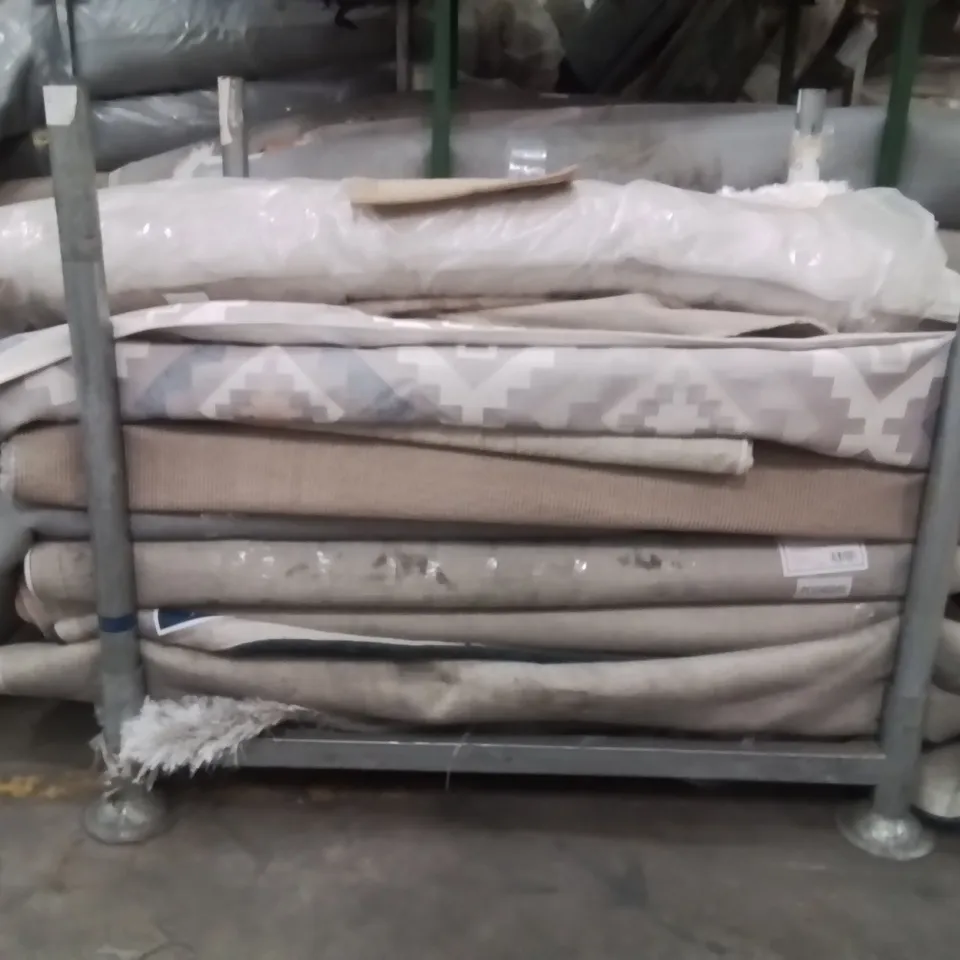 STILLAGE OF APPROXIMATELY 20 QUALITY DESIGNER RUGS