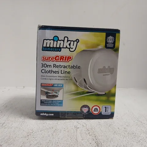 MINKY SUREGRIP 30M RETRACTABLE CLOTHES LINE β BOXED