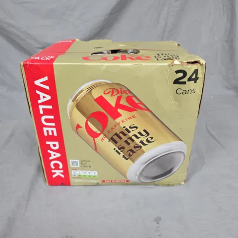 24-CAN PACK OF DIET COKE NO CAFFEINE