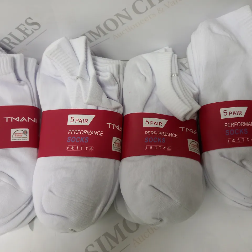 TMANI CUSHIONED PERFORMANCE TRAINER SOCKS 