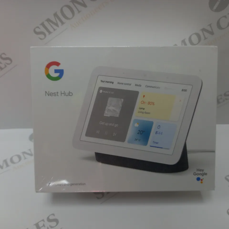 BRAND NEW BOXED GOOGLE NEST HUB 2ND GEN SMART SPEAKER WITH SCREEN - CHARCOAL