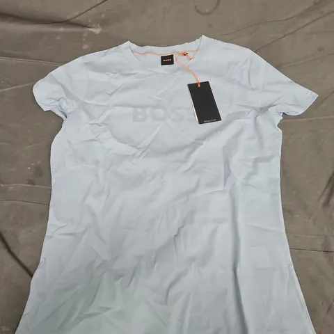 BOSS LOGO TEE IN SKY BLUE - LARGE