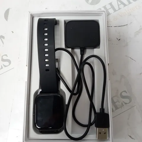 BOXED SMART WATCH WITH BLACK STRAP