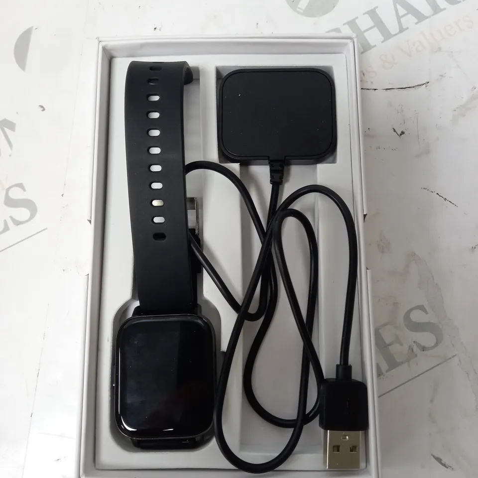 BOXED SMART WATCH WITH BLACK STRAP