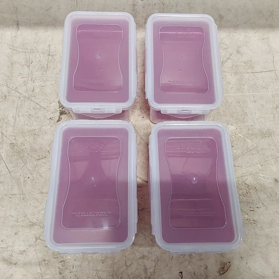 BOXED SET OF 4 LOCK & LOCK 1.4L CONTAINERS - PINK (1 BOX)