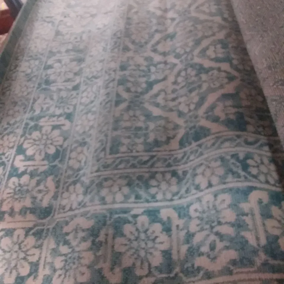 ULVERSTON TEAL RUG 220X160CM