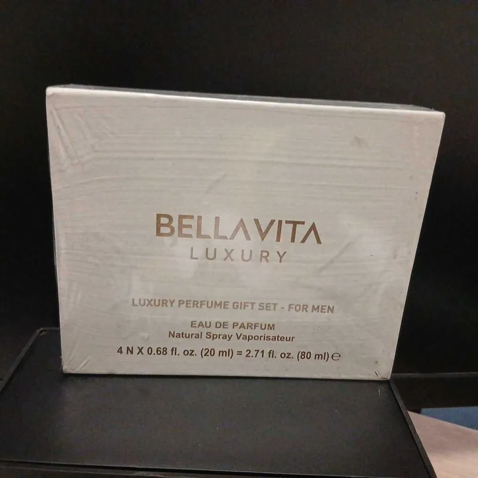BOXED BELLAVITA LUXURY PERFUME GIFT SET FOR MEN 4 X 20ML