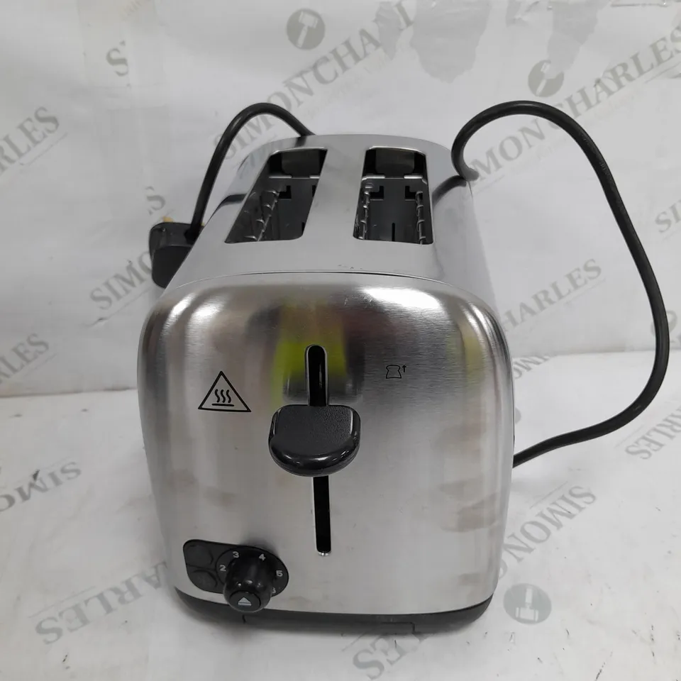 BOXED RUSSELL HOBBS STAINLESS STEEL 2 SLICE TOASTER