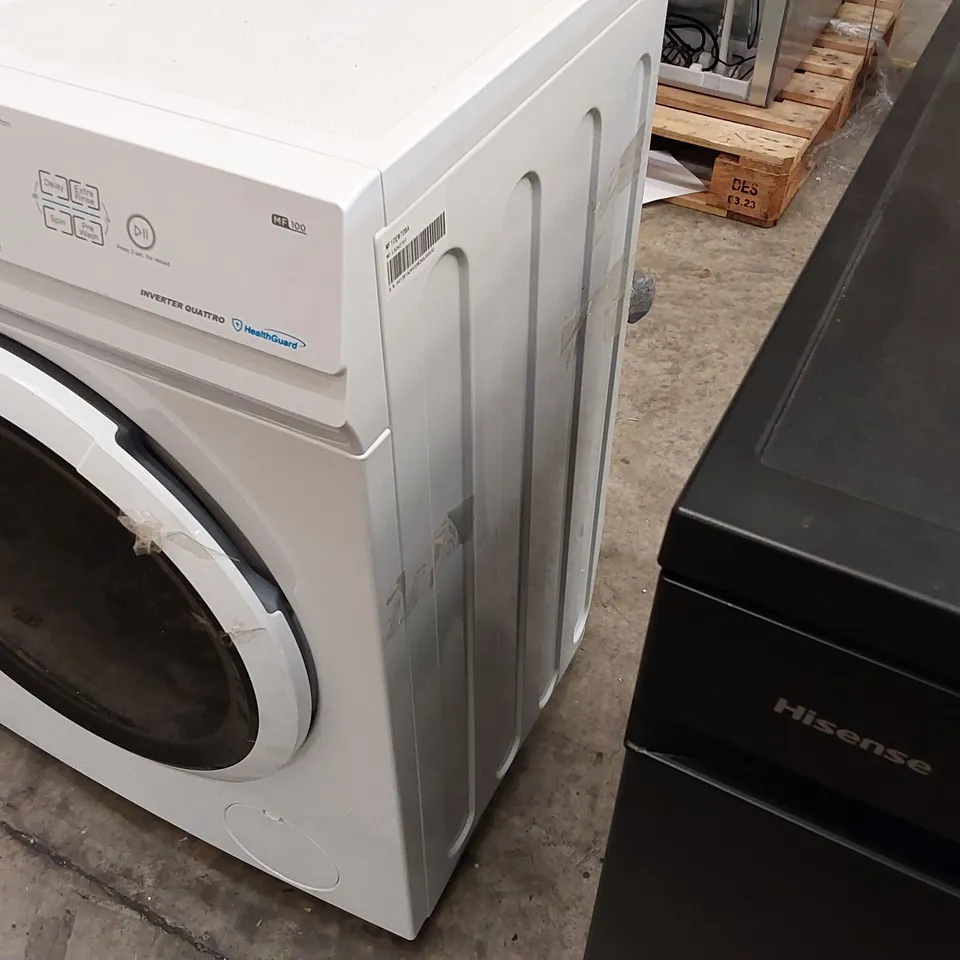 MIDEA MF10EW70BA ENERGY-SAVING FREESTANDING WASHING MACHINE, BLDC MOTOR, BRIGHT LED DISPLAY, STEAM CARE, QUICK WASH, VARIOUS TEMP OPTIONS, PREWASH, 1400 RPM, 7 KG LOAD, WHITE [ENERGY CLASS A]