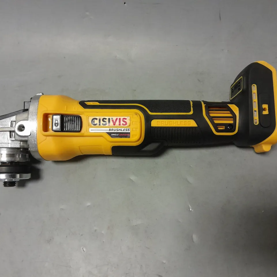 CISVIS BRUSHLESS ANGLE GRINDER IN YELLOW/BLACK