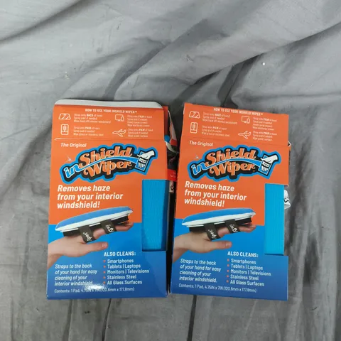 SET OF 2 INSHIELD WIPER MULTI-USE MICROFIBRE CLEANSERS