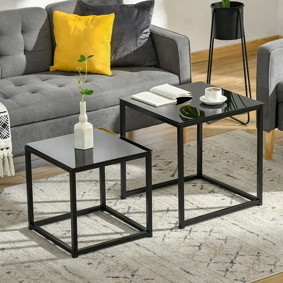 BOXED GEHLBACH 2 PIECE NEST OF TABLES 