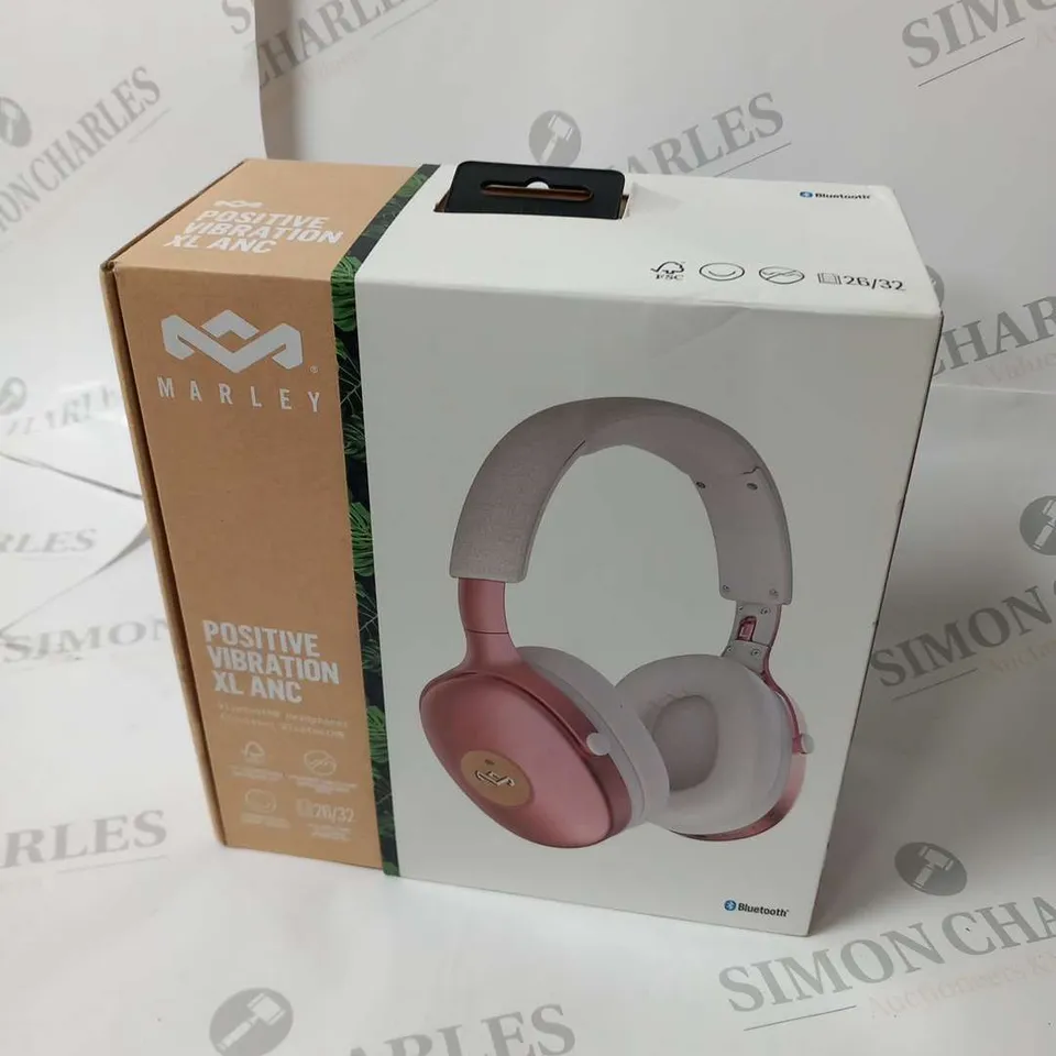 BOXED HOUSE OF MARLEY POSITIVE VIBRATION XL ANC BLUETOOTH HEADPHONES EM-JH151-CP