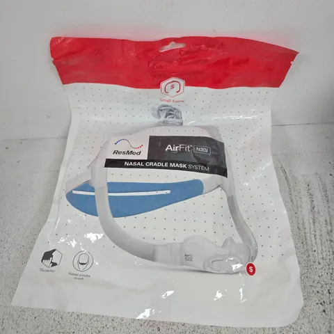 RESMED AIRFIT N30I NASAL CRADLE MASK SYSTEM β SIZE S (SEALED PACKAGING)