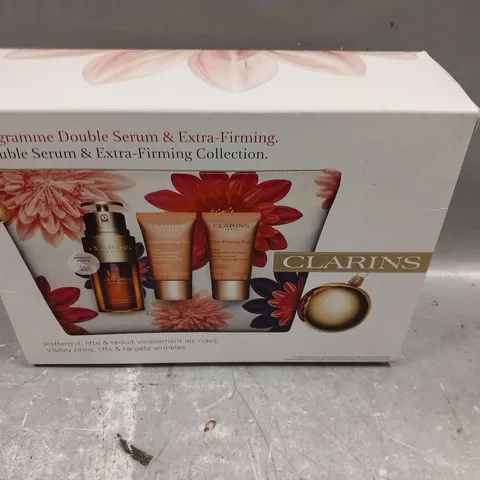 BOXED CLARINS PROGRAMME DOUBLE SERUM AND EXTRA FIRMING GIFT SET