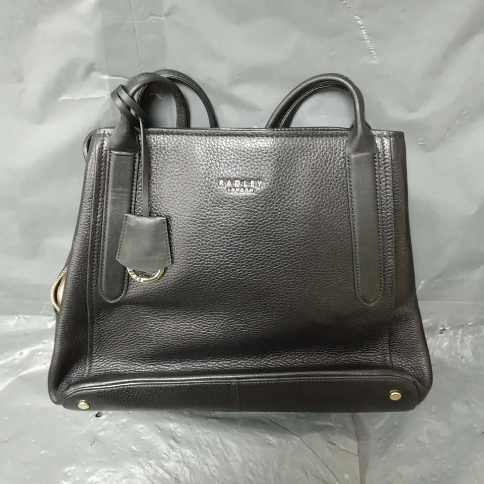 RADLEY LONDON LEATHER HANDBAG IN BLACK