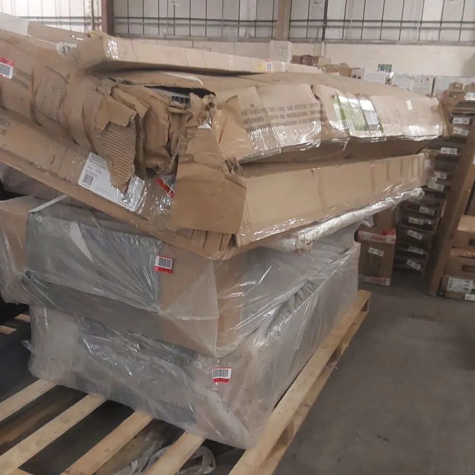 PALLET CONTAINING A LARGE QUANTITY OF ASSORTED FURNITURE PARTS ECT 