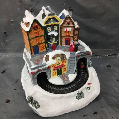 LED TRAIN STATION CHRISTMAS SCENE