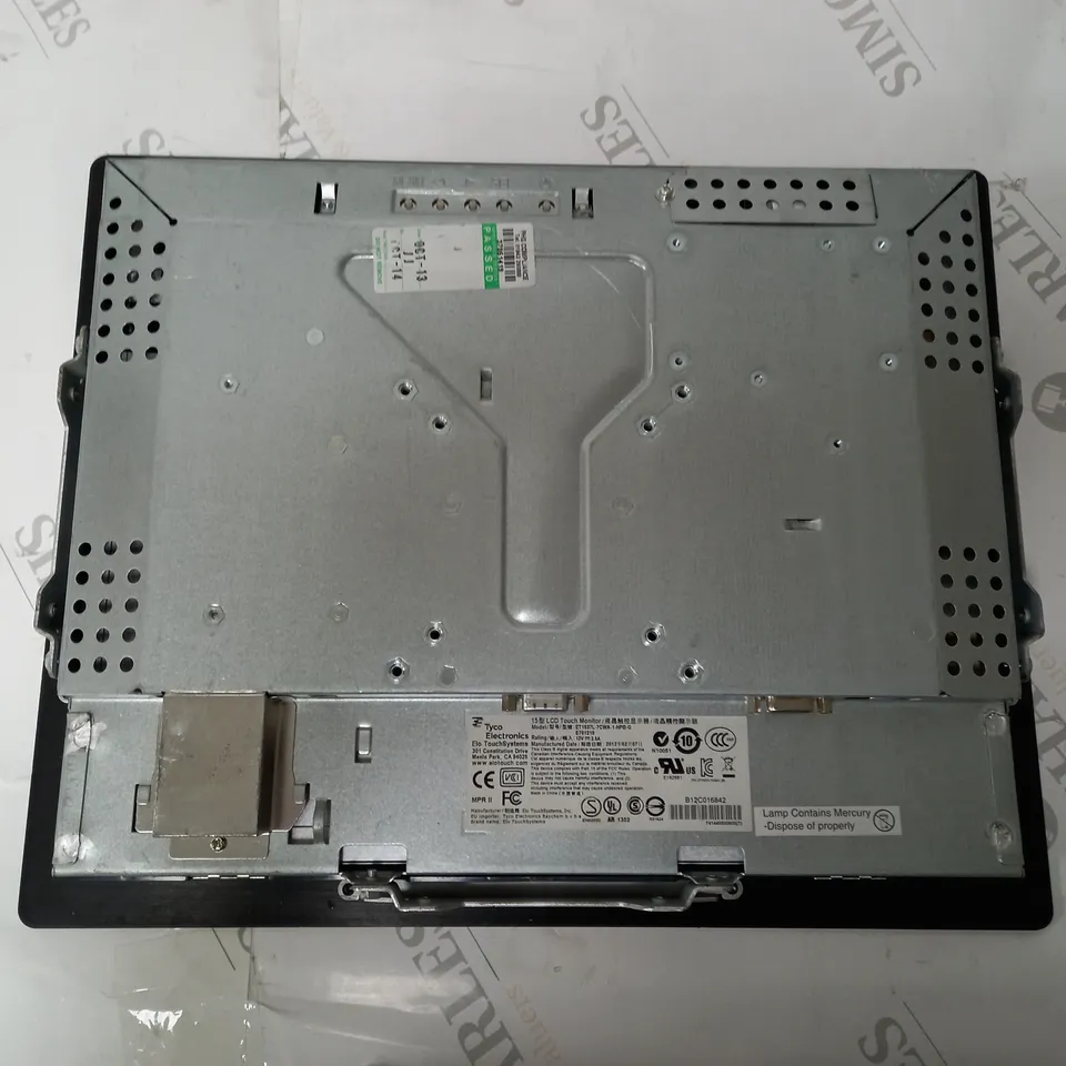 ELO TOUCHSYSTEMS 15" TOUCHSCREEN MONITOR ET1537L