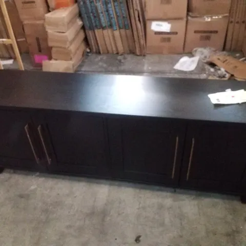 ACOM OAKS TV STAND FOR TVS UP TO 80" - BLACK GRAIN