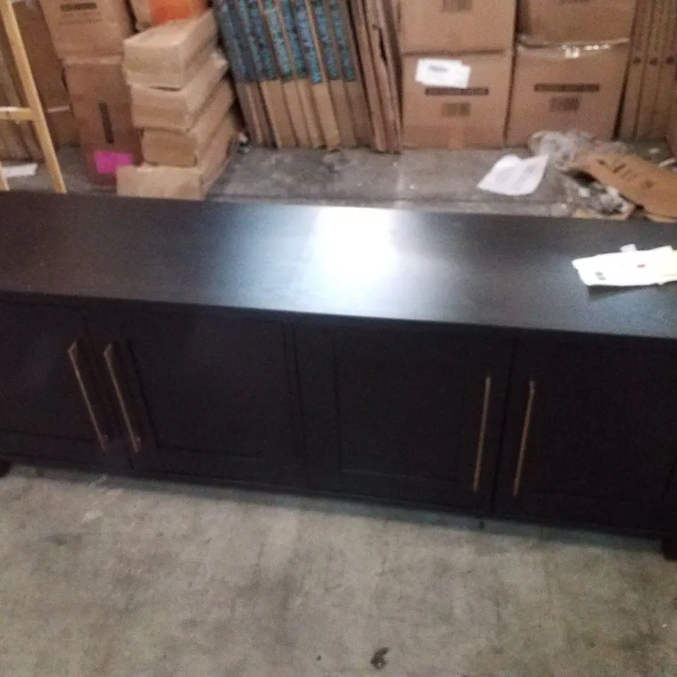 ACOM OAKS TV STAND FOR TVS UP TO 80" - BLACK GRAIN