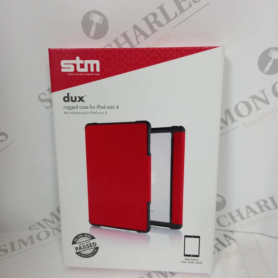 20 STM DUX RUGGED CASE FOR IPAD MINI 4 RED