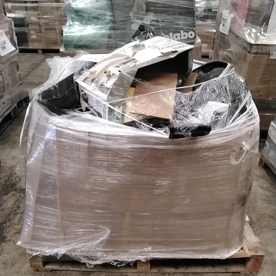 PALLET OF APPROXIMATELY 25 UNPROCESSED RAW RETURN HOUSEHOLD AND ELECTRICAL GOODS TO INCLUDE;