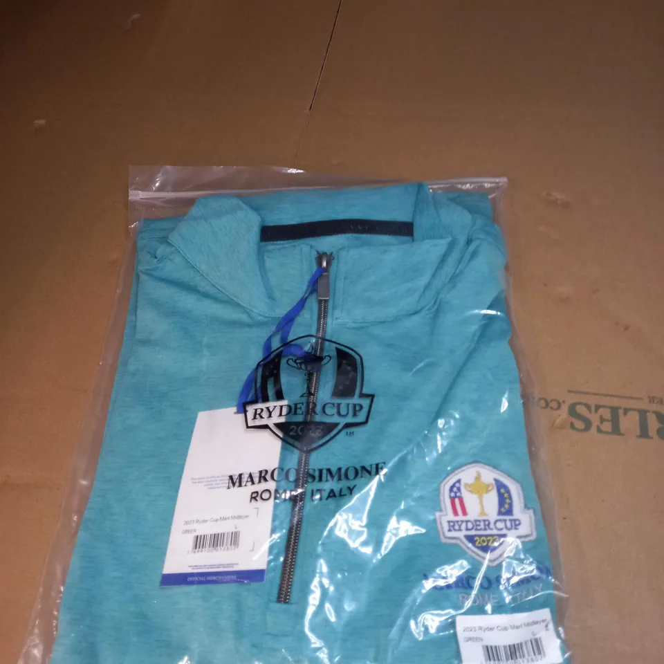 2023 RYDER CUP MARL MIDLAYER IN GREEN SIZE L