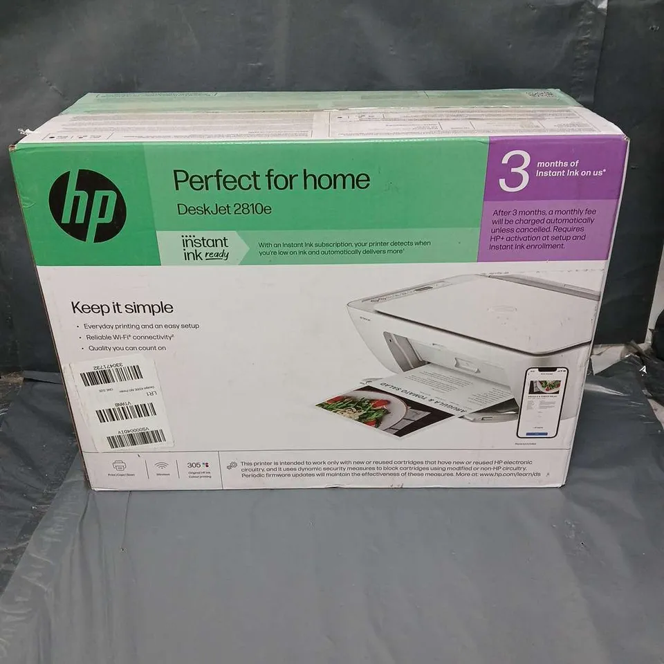 BOXED HP DESKJET 2810E PRINTER 