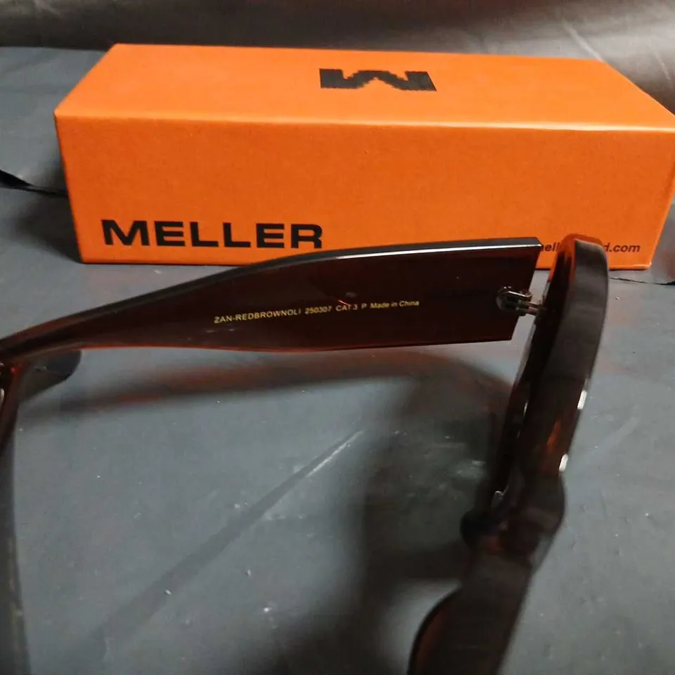 MELLER SUNGLASSES – RED BROWN FRAME, CAT 3 