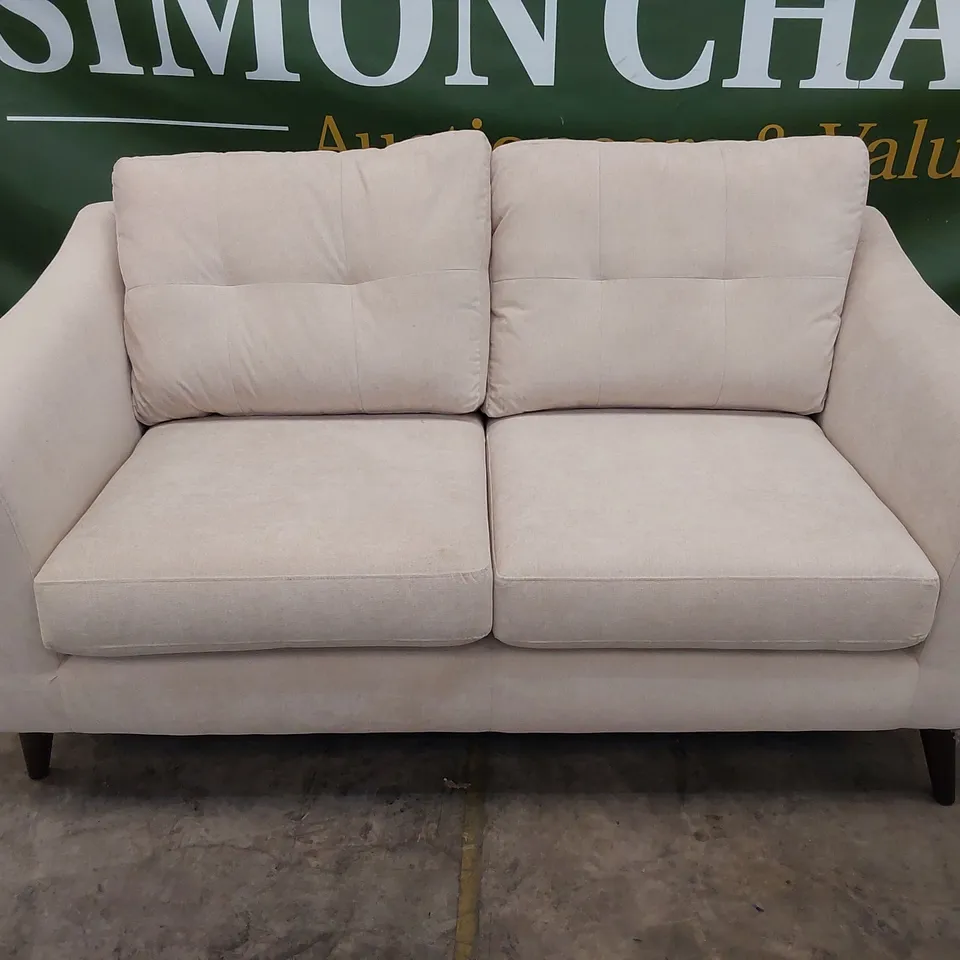 QUALITY DESIGNER 2 SEATER SOFA BEIGE FABRIC