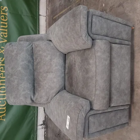 QUALITY BRITISH DESIGNER G PLAN BURFORD MANUAL RECLINING EASY CHAIR PRAMA PEWTER LEATHER