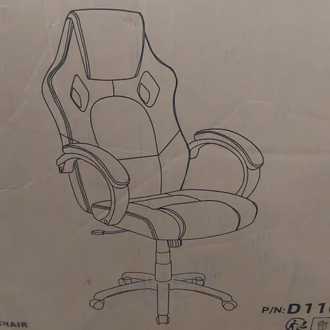 BOXED GAMING CHAIR - GREY (1 BOX)