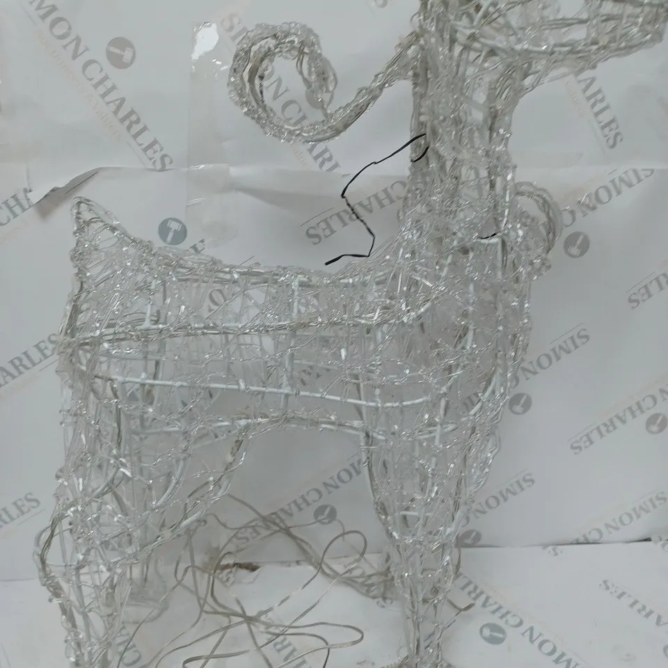 OUTDOOR SPUN ACRYLIC STANDING REINDEER  RRP £59.99