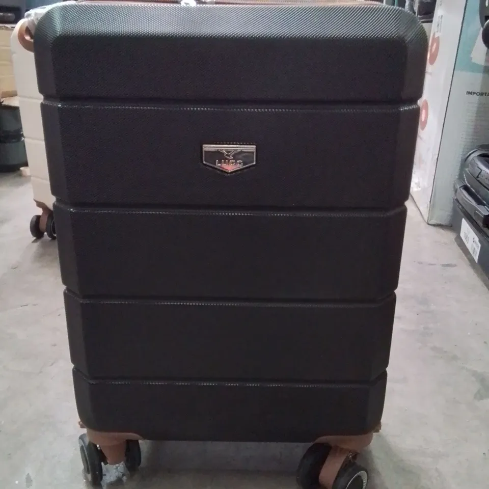 LUGG JETSET CABIN BAG BLACK AND BROWN 
